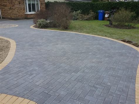 Block paving surface detail